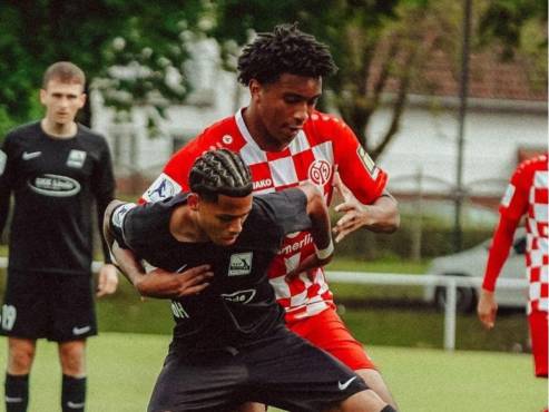 El delantero hondureño se ha ganado la titularidad en la Sub-23 del Mainz de Alemania.