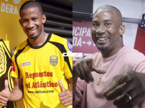 Allan Moisés Lalín en un antes y después. El capitalino ahora juega en la Liga de Veteranos de San Pedro Sula. FOTOS: Neptalí Romero.