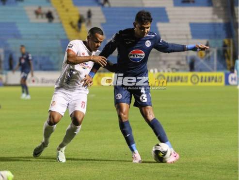 Motagua alcanzó a Real España en el liderato de la tabla de posiciones. FOTO: Marvin Salgado.