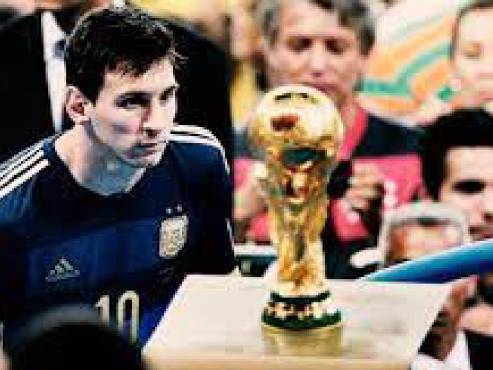 Lionel Messi luego de perder la Copa del Mundo en Brasil 2014 ante Alemania.