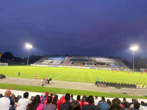 Este es el estadio donde Motagua y Municipal se enfrentaron en Virginia. Foto: @LOKOXMOTAGUA