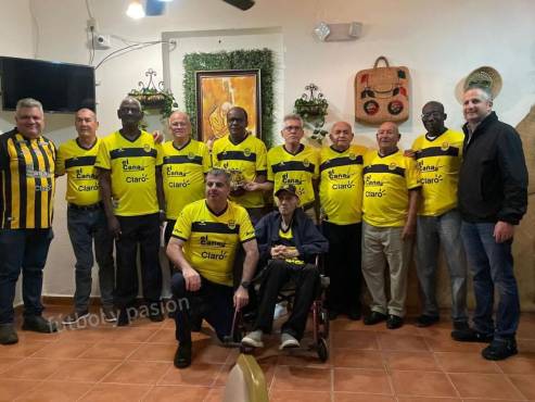 La última foto en vida de Miguel Canahuati, presidente vitalicio del Real España.