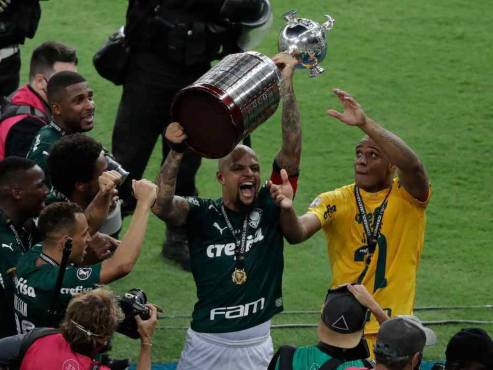 Felipe Melo salió bicampeón con el Palmeiras en la Copa Libertadores.