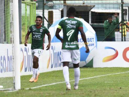 Alexy Vega se estrenó como goleador del Marathón en el torneo Clausura 2024. FOTO: Héctor Edú.