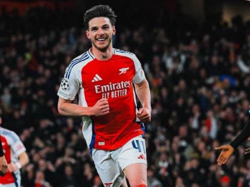 Declan Rice se lució con tremendo doblete de tiro libre ante Real Madrid en Champions League.