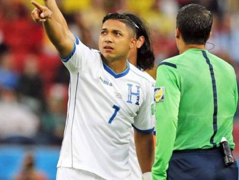 Emilio Izaguirre en el Mundial de Brasil 2014. El catracho también formó parte de los jugadores hondureños en Sudáfrica 2010.