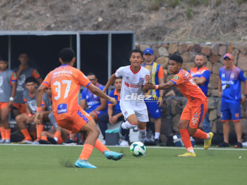 Los Lobos de la UPN doblegaron a Olimpia en la primera final del Clausura 2023 del Torneo de Reservas. FOTO: Marvin Salgado.