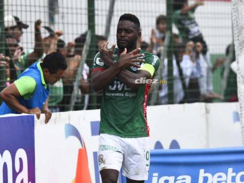 Marathón está venciendo a Lobos UPNFM en el estadio Yankel Rosenthal de SPS. FOTO: Héctor Edú.