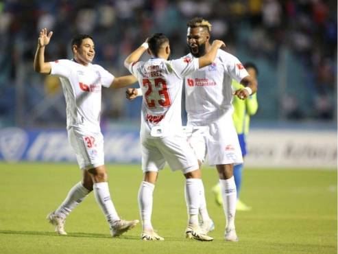 Jorge Álvarez abrió la lata en el marcador para Olimpia ante Olancho FC. FOTO: David Romero.