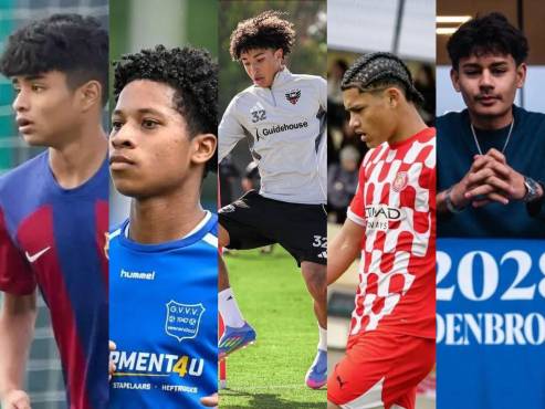 (De izquierda a derecha) Alfredo Rodríguez, Genrich Sille, Óscar Avilez, Richard Martínez y Víctor Vandenbroucke.