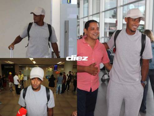 La llegada del Choco Lozano al Aeropuerto Internacional de Palmerola. FOTOS: DAVID ROMERO.