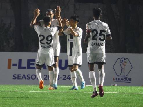 Así festejó Eddie Hernández su primer gol con los colores del Mohammedan de la I-League de la India.