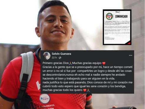Selvin Guevara se pronunció en sus redes sociales tras el intento de rapto en San Pedro Sula.