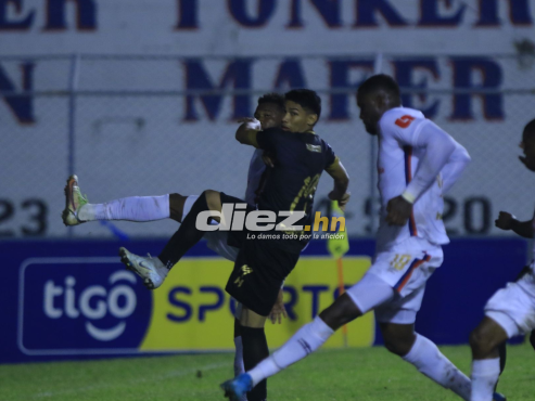 Yustin Arboleda definió de zurda el gol del triunfo de Olimpia ante Honduras Progreso. Foto: Mauricio Ayala.