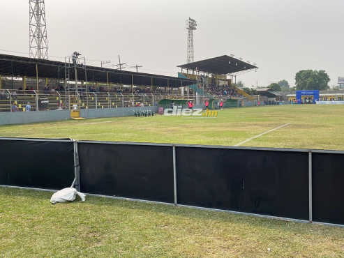 Así está el Humberto Micheletti, en donde Honduras Progreso se mide al Motagua en la última jornada del Clausura 2023. FOTO: Gustavo Roca.
