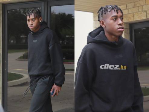 Alenis Vargas en su llegada al hotel de concentración de la Selección de Honduras. FOTOS: Karla López.