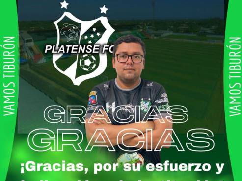 Así anunció Platense la separación del cargo del entrenador hondureño Rommel Salgado. FOTO: PFC.