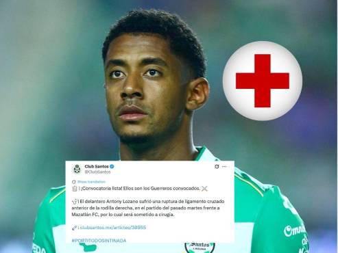 Santos Laguna comunicó la mala noticia para la Selección de Honduras.