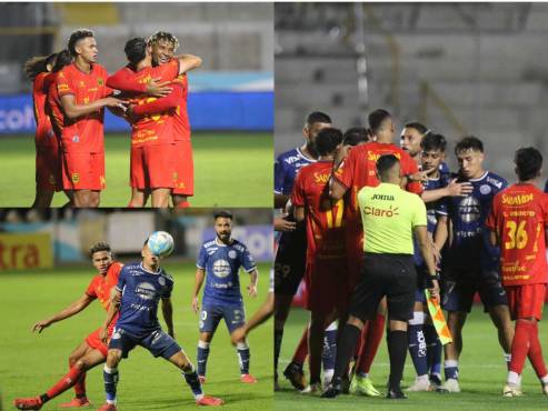 Real España goleó al Motagua en la jornada dos de las triangulares del torneo Apertura de la Liga Nacional. FOTOS: DAVID ROMERO.