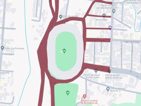 La Policía Nacional cerrará las calles aledañas al Estadio Chelato Uclés desde las 4:00 de la tarde como parte del operativo de seguridad por el partido internacional de este martes.