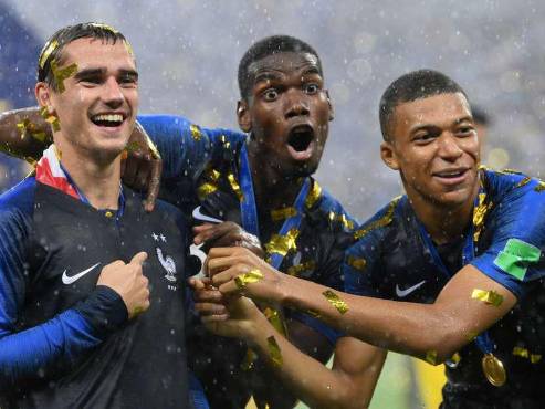 Mbappé y Pogba fueron figuras en el Mundial que ganó Francia en 2018.
