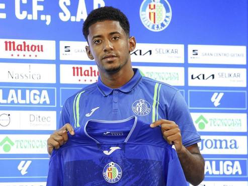 El hondureño Choco Lozano no ha tenido los minutos esperados con el Getafe de la primera división de España.