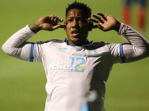 Quioto anotó el tercer gol de Honduras ante Cuba en el Nacional Chelato Uclés.