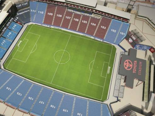 Las diferentes localidades que tiene el Toyota Stadium para el compromiso entre Honduras-Costa Rica.