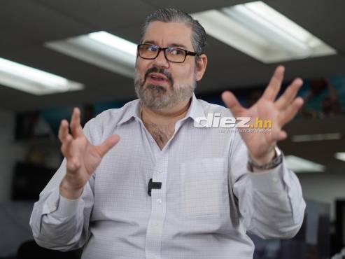 El Secretario de la Liga Nacional de Honduras, Roque Pascua, habla de las mejoras que ya se están dando en la Liga y lo que vendrá. FOTO: Mauricio Ayala.
