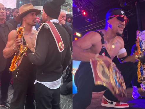 Teófimo López y Árnold Barboza pelearán en el Times Square de Nueva York, Estados Unidos.