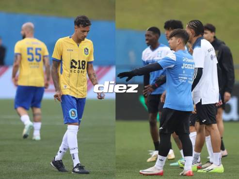 Calentamiento de los tiktokers de Brasil y Honduras. (FOTOS: Mauricio Ayala)