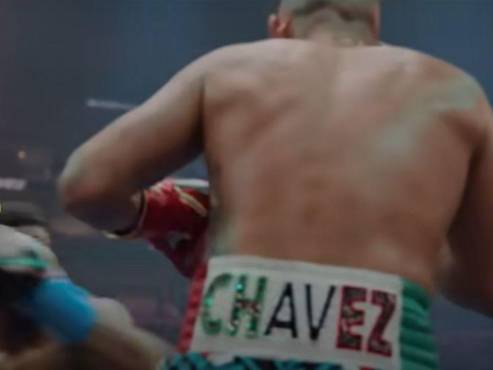 Momento en que se puede apreciar a Teófimo López en el tráiler de la película.