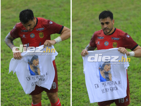 Ramiro Rocca le dedicó su gol a la menor Keiry García quien murió por pelea de barras en el derbi sampedrano entre Real España - Marathón.