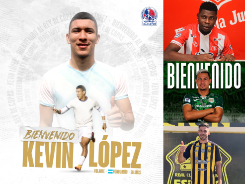 Kevin López (Olimpia), Bryan Barrios (Vida), Marco Tulio Vega (Marathón) y Claudia Inella (Real España) fueron confirmados como flamantes refuerzos.