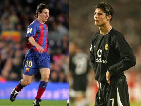 El día del debut en Champions League de Leo Messi y Cristiano Ronaldo.