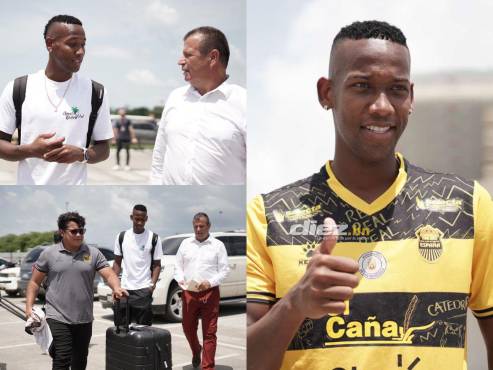 La llegada de Chamir Dupuy a Honduras tras su fichaje por Real España. FOTOS: Neptalí Romero | Mauricio Ayala.