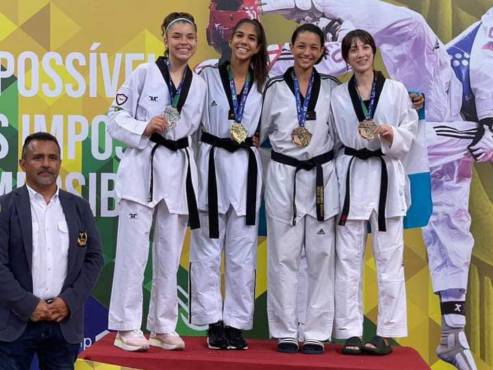 ¡Con bandera en alto! La taekwondista Riccy Talbott ganó medalla de bronce en torneo internacional en Brasil