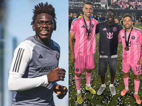 Lesther García lleva cuatro años formándose en la academia del Inter Miami y sigue los pasos de David Ruiz. Fotos cortesía.