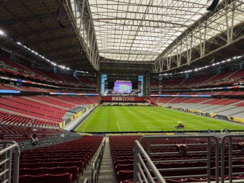 La Selección de Honduras no hará el reconocimiento del State Farm Stadium. FOTO: MAURICIO AYALA.
