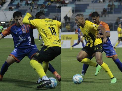 Real España recibió a Lobos UPNFM por la fecha siete del torneo Clausura de la Liga Nacional. FOTOS: Edwin Romero.