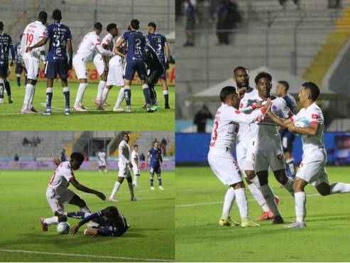 Olimpia y Motagua empataron 1-1 y el ciclón le dio vida a Real España. FOTOS: DAVID ROMERO.