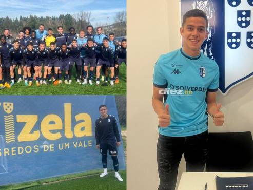 El futbolista hondureño se unió a la plantilla del Vizela de la primera división de Portugal.