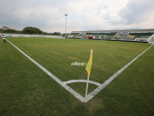 Así luce el Estadio Carlos Miranda para el choque de vuelta de semifinales entre Olimpia-Marathón. FOTO: David Romero.