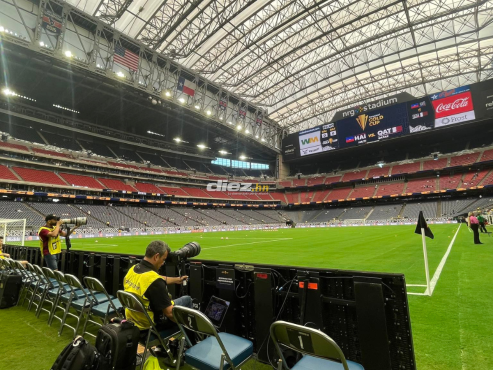 Nuestro fotógrafo Mauricio Ayala nos comparte esta hermosa postal del Energy Sradium de Houston. FOTO: Mauricio Ayala.