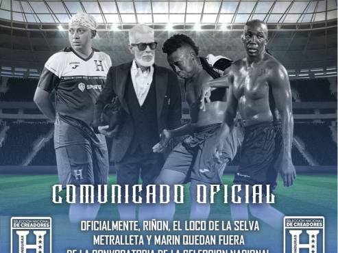 Las bajas oficiales de la Selección Tiktoker de Honduras ante Brasil.