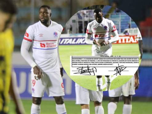 Yustin Arboleda fue expulsado en los minutos finales del clásico entre Olimpia y Real España.