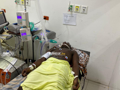 Christian Bermúdez está internado en el Hospital Mario Catarino Rivas.