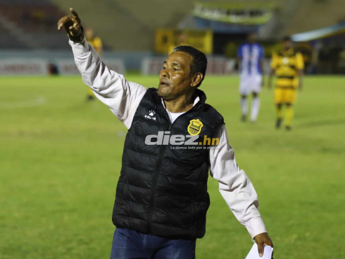 José Valladares no celebró el 3-3 del Real España ante Victoria en La Ceiba. FOTO: Esaú Ocampo.