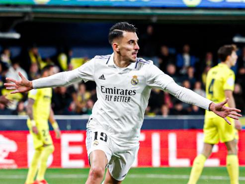 Dani Ceballos festeja el gol del triunfo ante Villarreal en octavos de final de Copa del Rey.