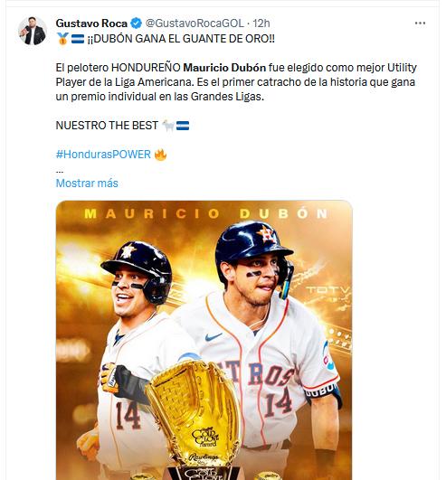 Los Astros de Houston y la prensa hondureña se rinde ante Mauricio Dubón: “Es nuestro The Best”